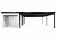 GARDEON® Garáž 3 m x 6 m s dverami Hörmann, oknom a pravým prístreškom